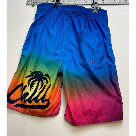 Old Navy swim trunk shorts youth teens XL 14 16 25 x 9 drawstrings chill blue - Picture 3 of 9